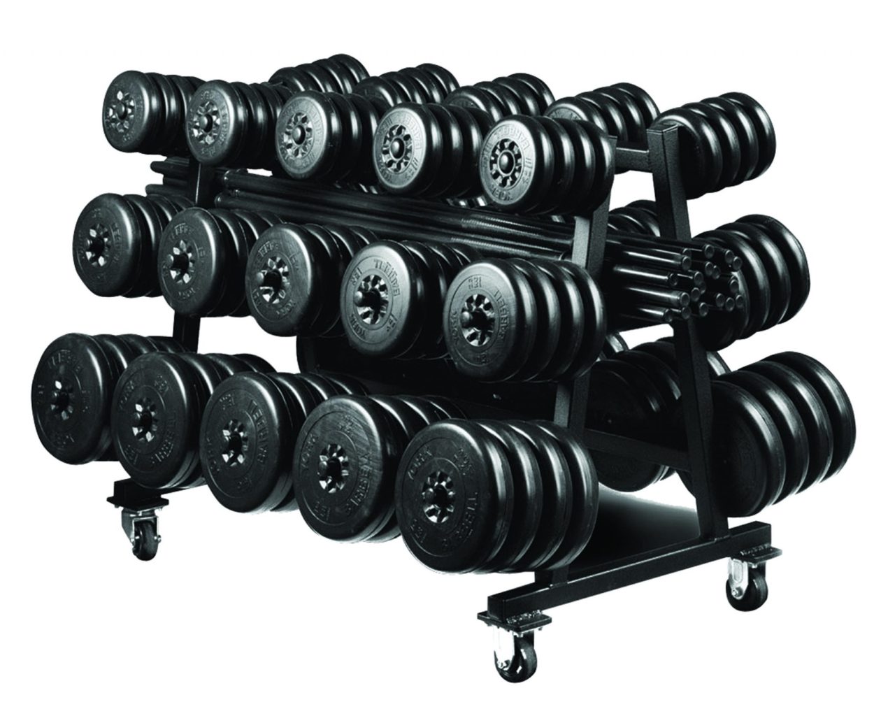 York Barbell Aerobic Weight Set Club Pack (Includes Rack – 69034)
