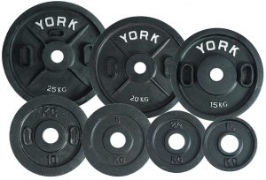 25 kg York Calibrated Olympic Plate - Black