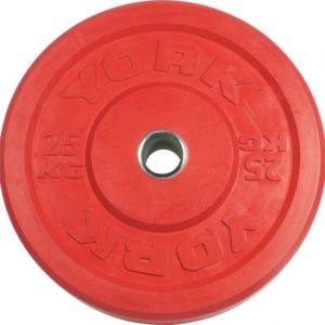 YORK USA 45 lb Red Rubber Training Bumper Plate