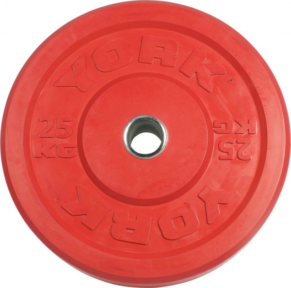 YORK USA 45 lb Red Rubber Training Bumper Plate