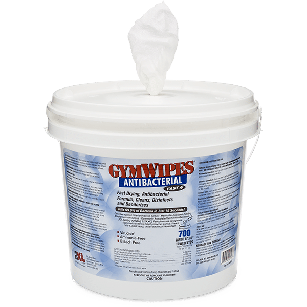 GymWipes Antibacterial Bucket