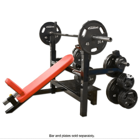Legend Olympic Incline Bench with Plate Storage
