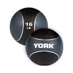 YORK Barbell 2 Tone Medicine Rubber Ball 6lb-20lb