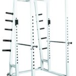 York Barbell St Power Rack W/ Weight Storage – Silver