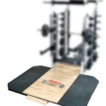 York Barbell St 8 X 8 Solid Red Oak Platform With Custom Logo – Use With Insets Only