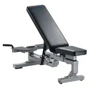 York Barbell St Multi Function Bench With Wheels – Silver