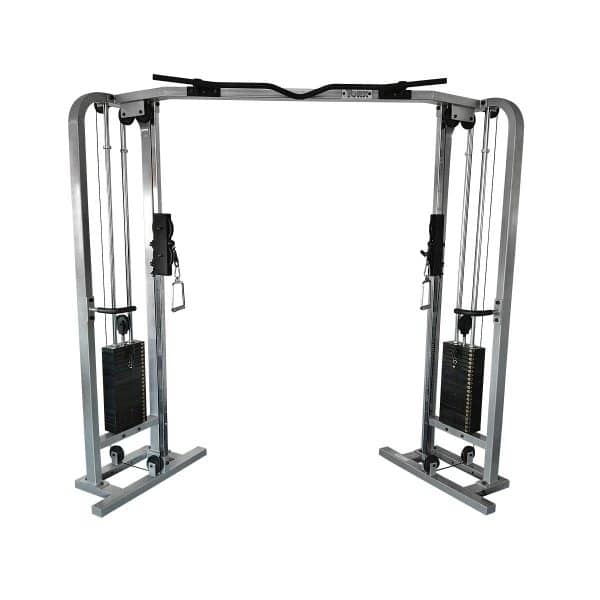 YORK ST Functional Cable Crossover - Lat Pull Down - Low Row & Tricep Station - Silver