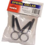 York Barbell 1″ Spring Collars W/ Rubber Grips (Pair)
