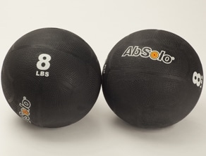 Ab Solo Medicine Ball 8 lbs Black Set of two