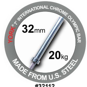 YORK 7' North American Chrome Bar 2000 lb Test - 32 mm