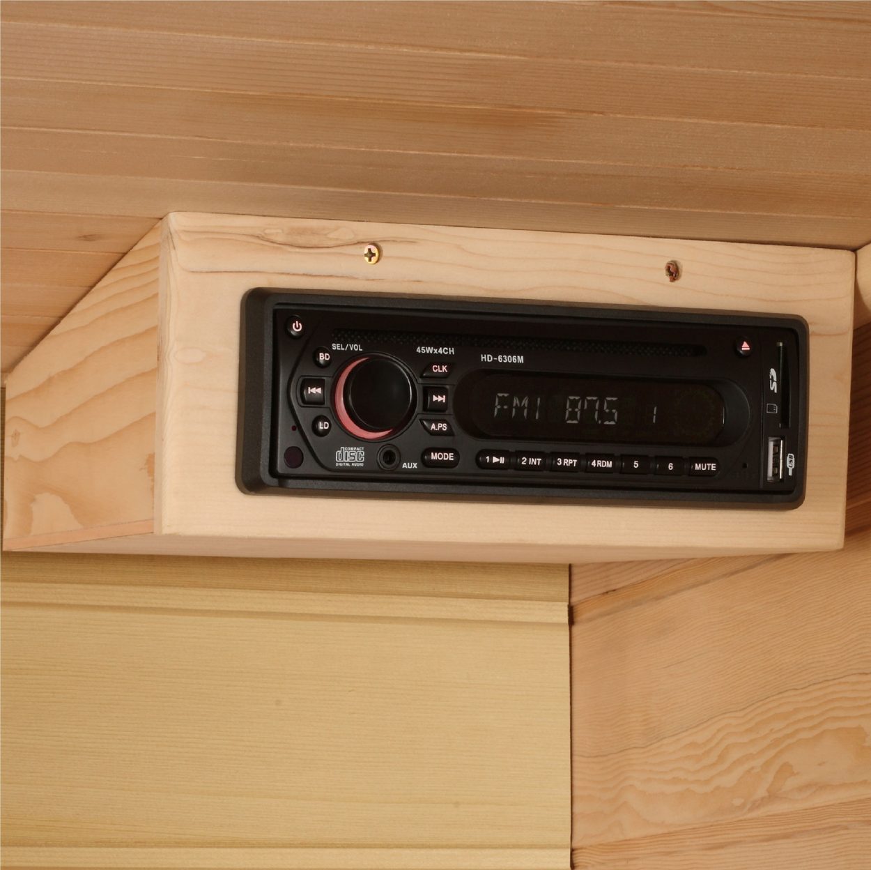 Maxxus 3 Per Low EMF FAR Infrared Carbon Corner Canadian Hemlock Sauna