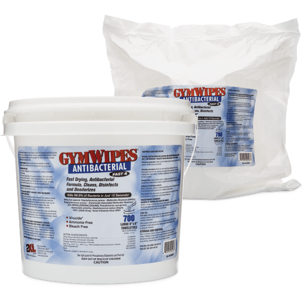 GymWipes Antibacterial Bucket