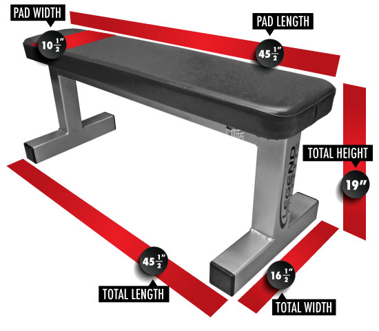 Utility Flat Bench 3100 Dimensions