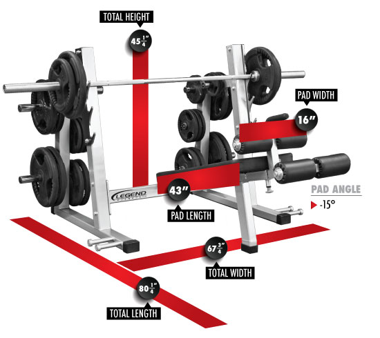 3243 PRO SERIES Olympic Decline Bench Dimensions